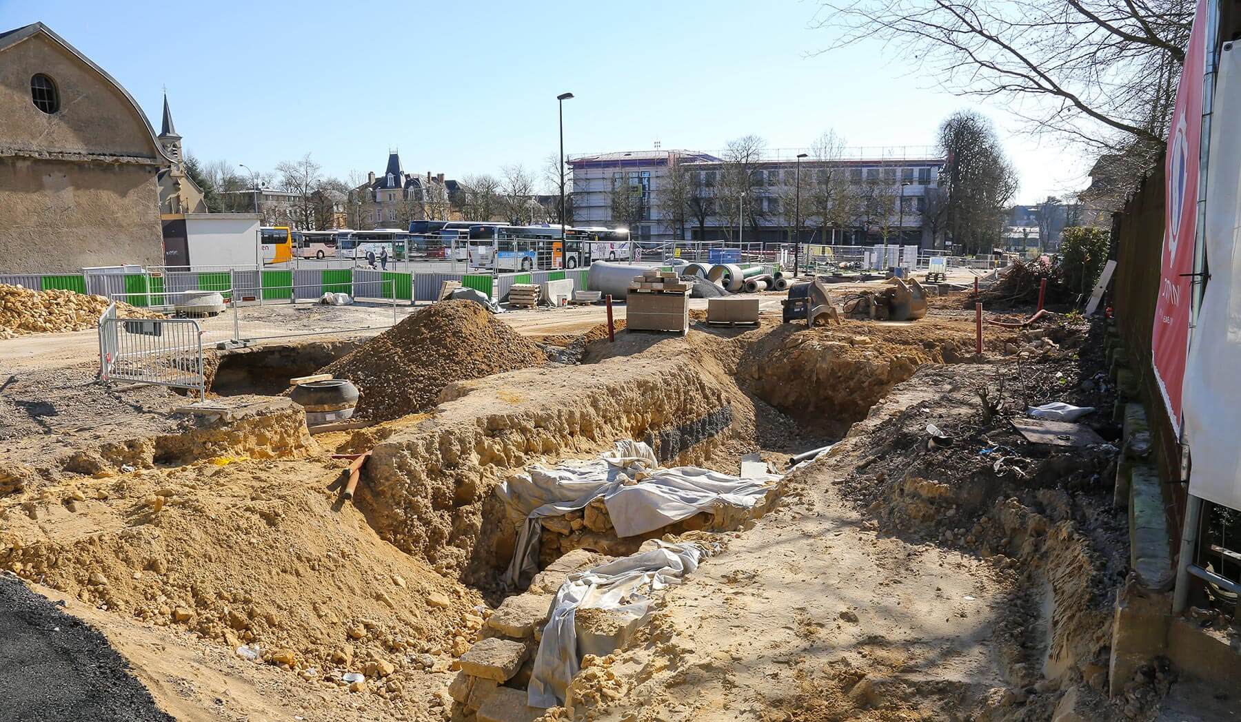 Chantier Tram Luxembourg